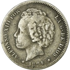 Monnaie, Espagne, Alfonso