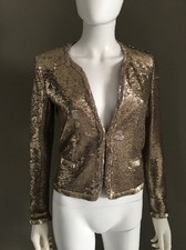 Maje Jacket Sequins Gold  36(