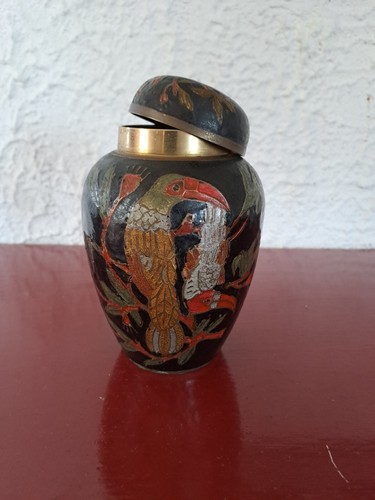 Urne cloisonner art indien - cloisonner,