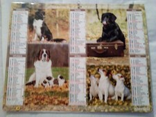 Almanach facteur 2017 dépt. de la Vienne (86) spécial chiens en bon état #CKDB