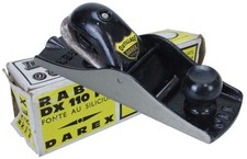 Rabot à main Darex DX 110 FO Ancien outil France Fonte au Silicium (Réf#H-582)