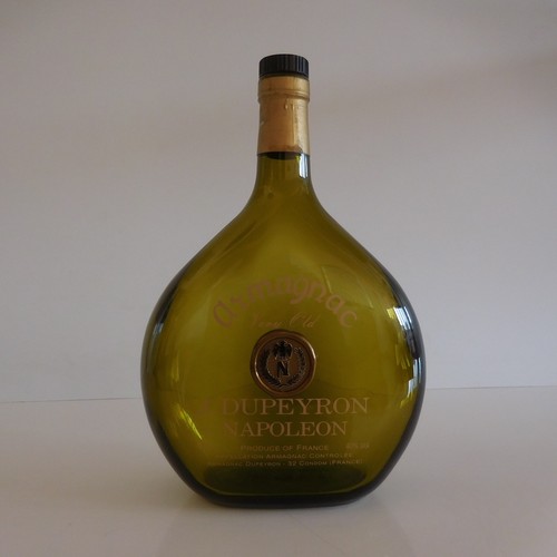 Empty armagnac bottle - armagnac,