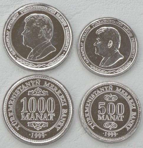 Turkmenistan 500 1000 manat - 1000,