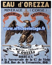 affiche poster eau orezza
