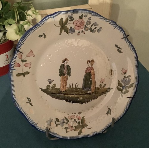 Assiette ancienne faïence - ancienne,