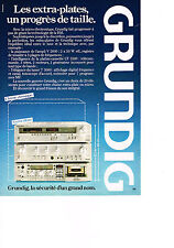 PUBLICITE ADVERTISING  1980   GRUNDIG  ampli tunner T3000