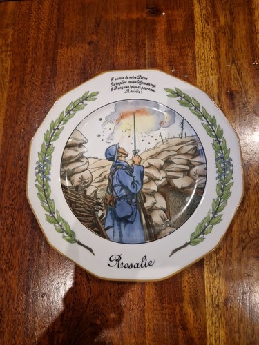 Rare assiette porcelaine - en,