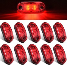 10 Pièce Rouge 12v 2 LED