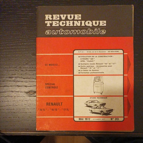 Revue technique renault r15 - revue,