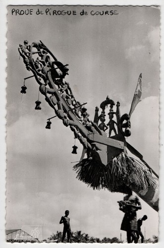 Photo carte cpa - 1950, proue