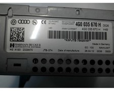 AUTORADIO  AUDI A6  4G0035670H  2065435