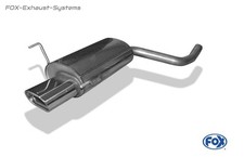 Silencieux Sport Mercedes CLK W208 C208 Coupé A208 Cabriolet 135x80 Flachoval