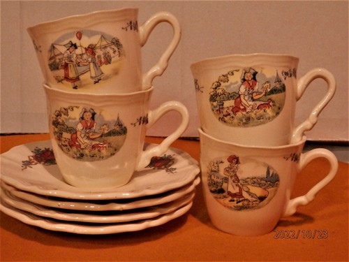 Sarreguemines lot tasses - 4,