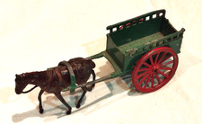 chariot charrette ferme cheval attelage plomb Britains Quiralu CBG  ?