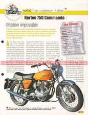 NORTON 750 Commando 1968 Joe Bar Team Fiche Moto #005753