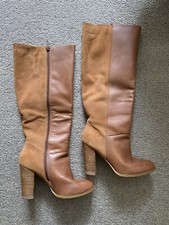 Bottes femme marron bicolore