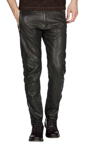 Pantalon cuir agneau - cuir, d'agneau