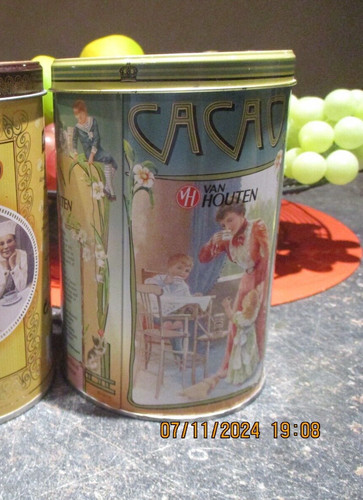 Ancienne boite tôle cacao - ancienne,