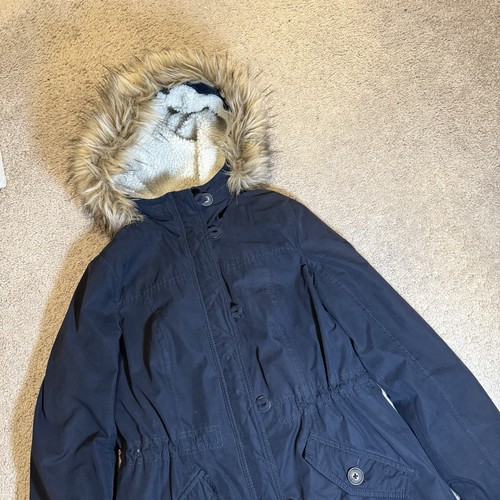 Hollister y2k fur - fur, hood