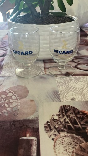 Lot verres ricard demi - 2,