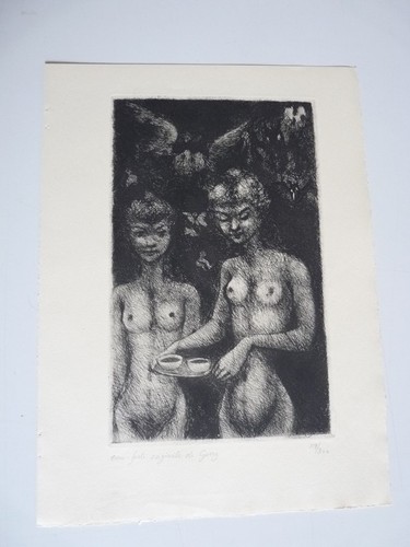 Gravure eau forte édouard - eau-forte,