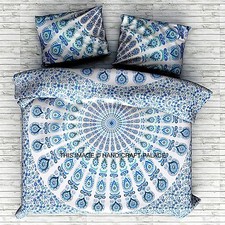 Couverture Hippie Mandala Paon