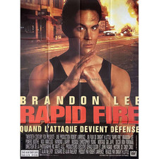 RAPID FIRE Affiche de film  - 120x160 cm. - 1993 - Brandon Lee, Dwight-H. Little