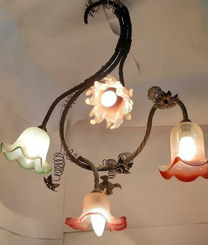 Ancien lustre plafonnier - , en