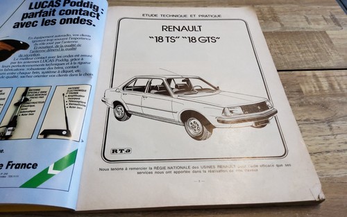 Revue technique renault 18 - renault,