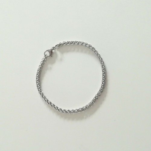 Bracelet argente chaine maille - argente,