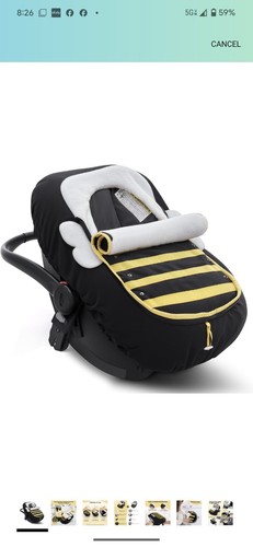 Bioby baby car seat cover - car, for