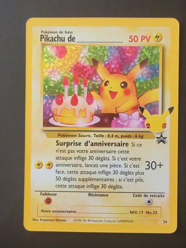 Pikachu anniversaire - pikachu,