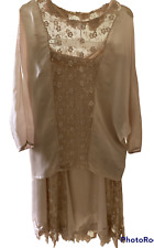 ENSEMBLE VINTAGE FEMME SOIE  3 PIECES CÉRÉMONIE 