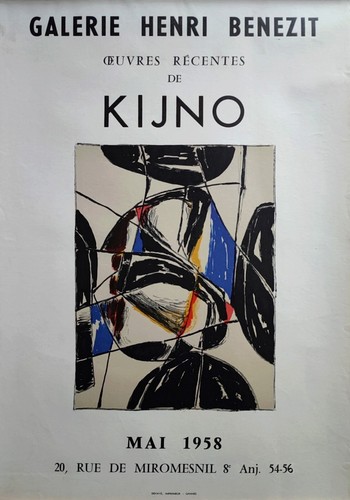 Ladislas kijno affiche expo - kijno,