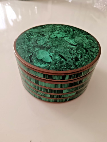 Grosse boîte malachite et - grosse,