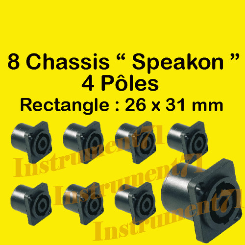 Fiches haut parleur chassis - 8,