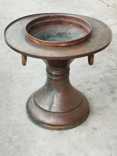 Ancien brasero cuivre - brasero,
