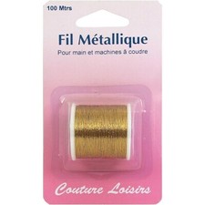Fil métallique or doré 100