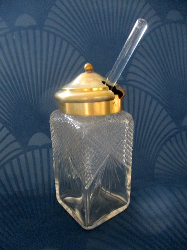 Ancien moutardier cristal - ancien,