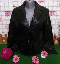trés jolie veste/blazer femme taille 42/44 cuir véritable mouton