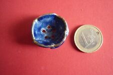 BOUTON ANCIEN / CERAMIQUE BLEU