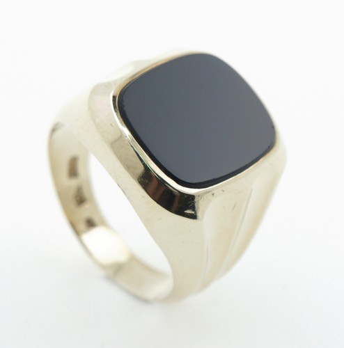Bague chevalière homme onyx - bague,