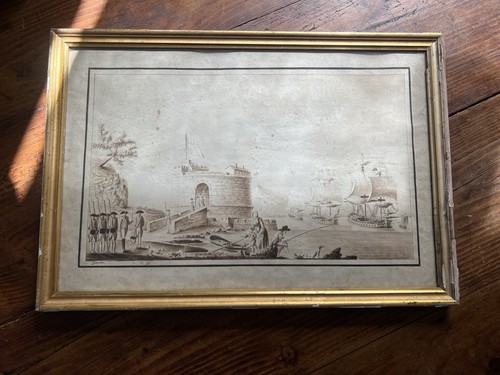 Dessin aquarelle bord de mer - aquarelle,