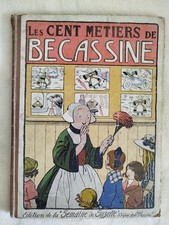 Bande dessinée vintage "Les cent métiers de Bécassine"