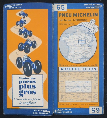 Carte michelin auxerre - carte,