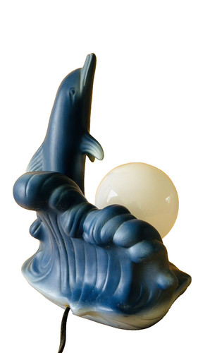 Lampe poser forme dauphin - lampe,