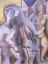 ZADKINE Ossip Affiche originale 92 Erotisme Femme Cubisme Russie Arles