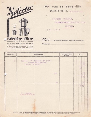 Paris fabricant selecta - 75,
