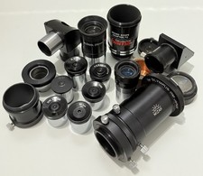 Lot Telescope Accessories, Eyepieces Lens, Adapter, Mirror For Telescope