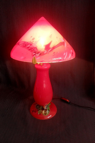 Ancienne lampe champignon - ancienne,
